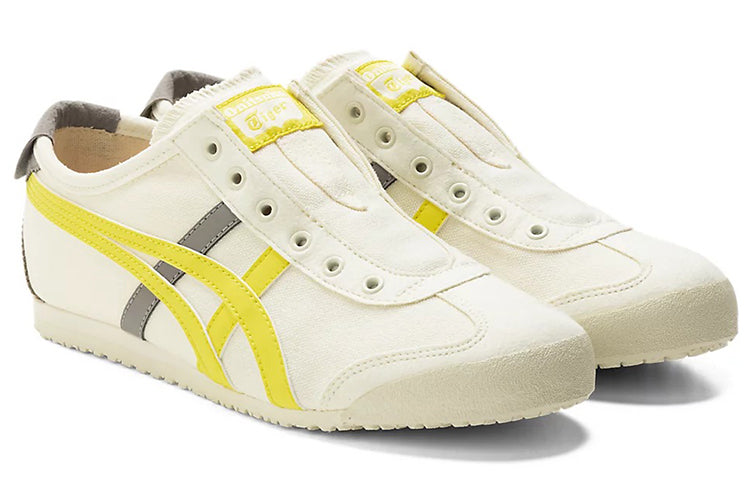 (WMNS) Onitsuka Tiger Mexico 66 Slip-On 'White Yellow Grey' 1182A087-750