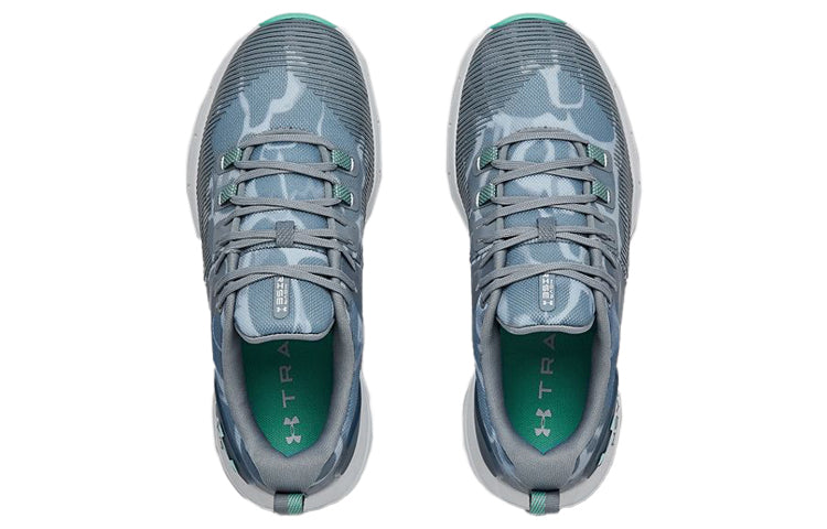 (WMNS) Under Armour Hovr Rise Printed Training Grey/Green 3022897-300