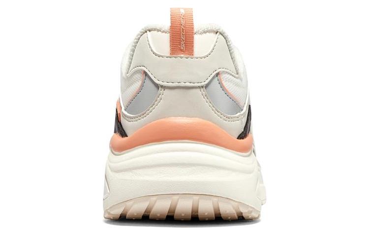 (WMNS) Skechers Dlites Wave Shoes 'White Black Orange' 896175-NTCL