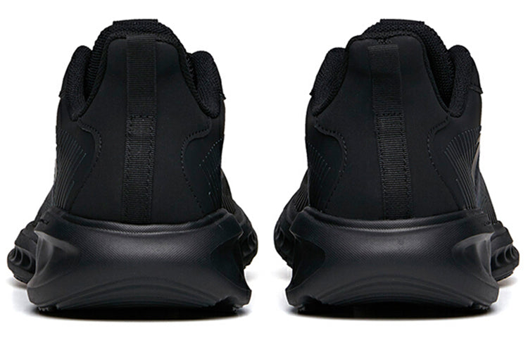 ANTA Running Series Sneakers Leather 'Pure Black' 112135568-10