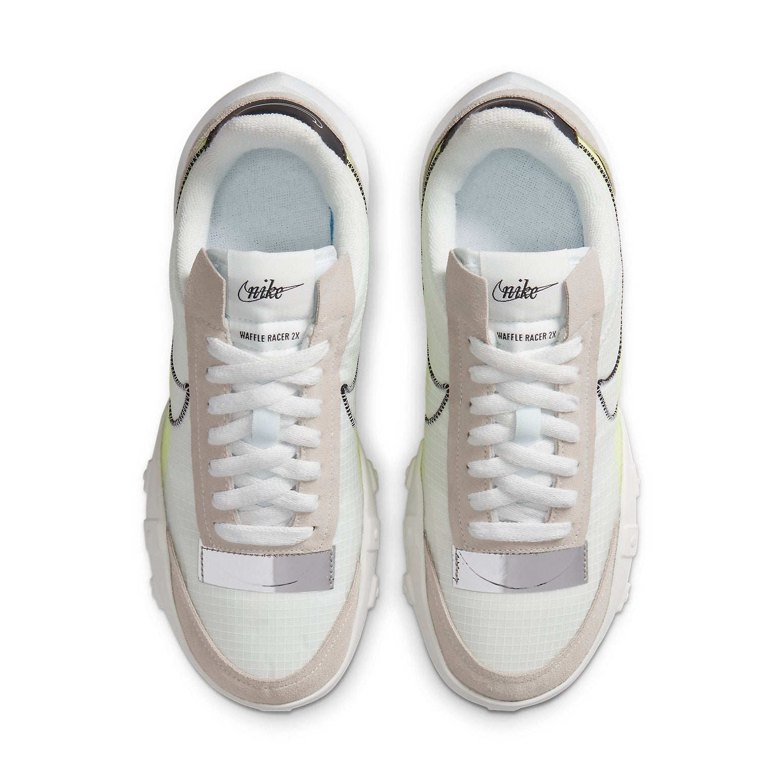 (WMNS) Nike Waffle Racer 2X 'Summit White Volt' DC4467-100