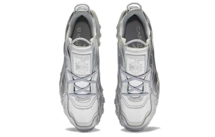 (WMNS) Reebok Cardi B x Classic Leather 'Silver Metallic Pewter' GW2632