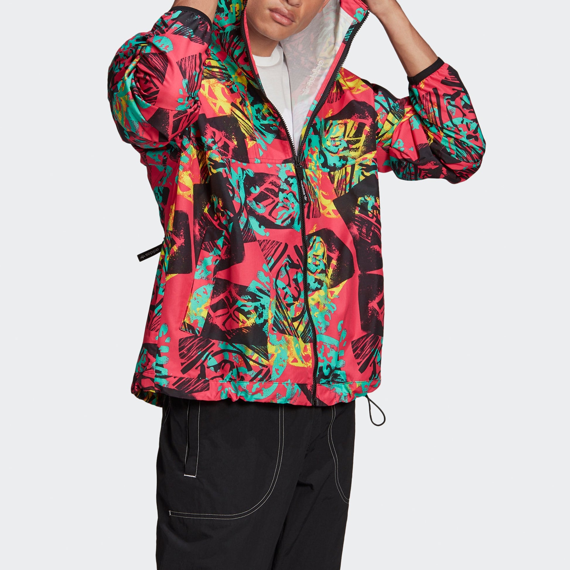 adidas originals Adv Mesh Wvn Wb Retro Printing Hooded Jacket GN8855
