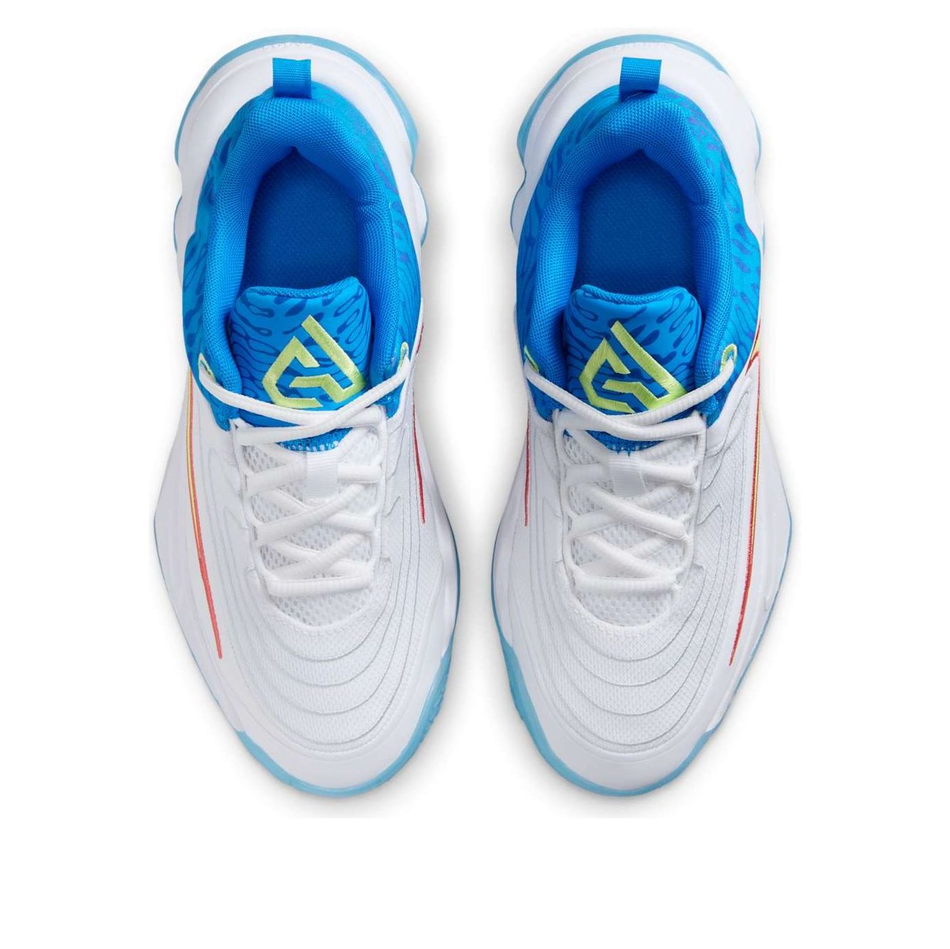 (GS) Nike Giannis Immortality 4 SE 'White Photo Blue Hyper Royal Light Lemon Twist' HF1181-100