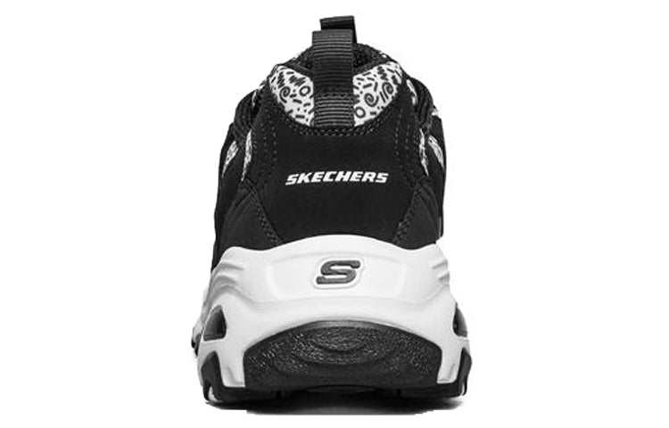 (WMNS) Skechers D lites 1.0 White/Black 13169-BKW