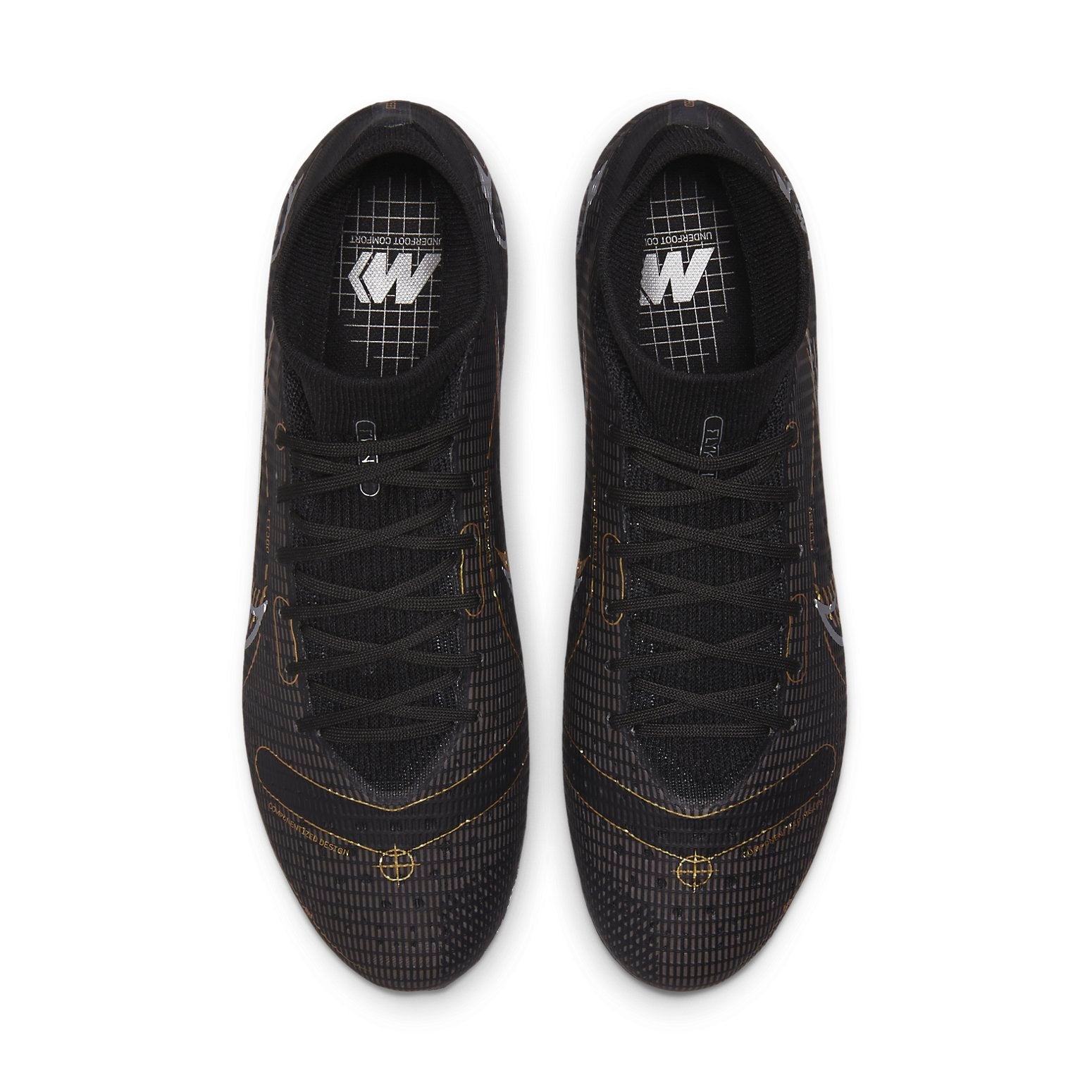 Nike Mercurial Superfly 8 Pro FG 'Black Metallic Gold' DJ2848-007