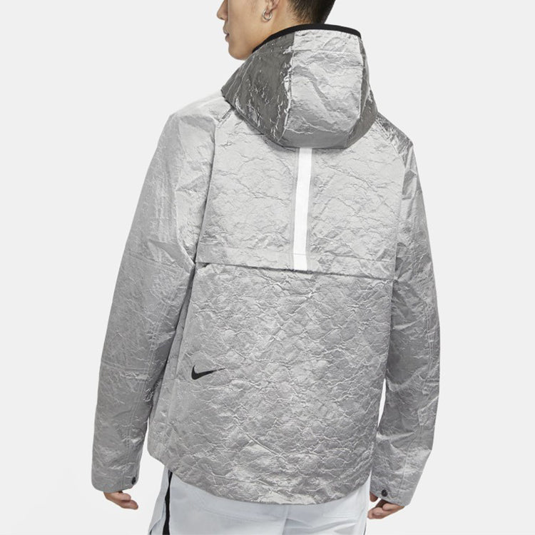 Nike Nsw tech pack Woven Hooded Jacket Silver CU3759-095