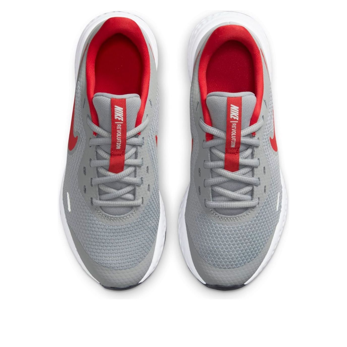 (GS) Nike Revolution 5 Low-Top Grey/Red BQ5671-013