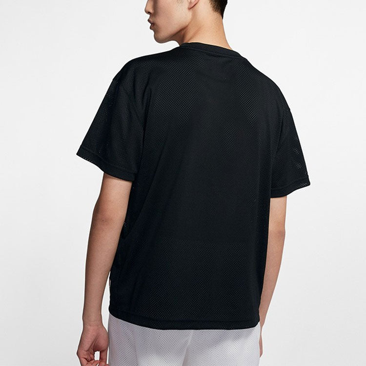 Air Jordan 23 Printing Mesh Short Sleeve Black AV0117-010