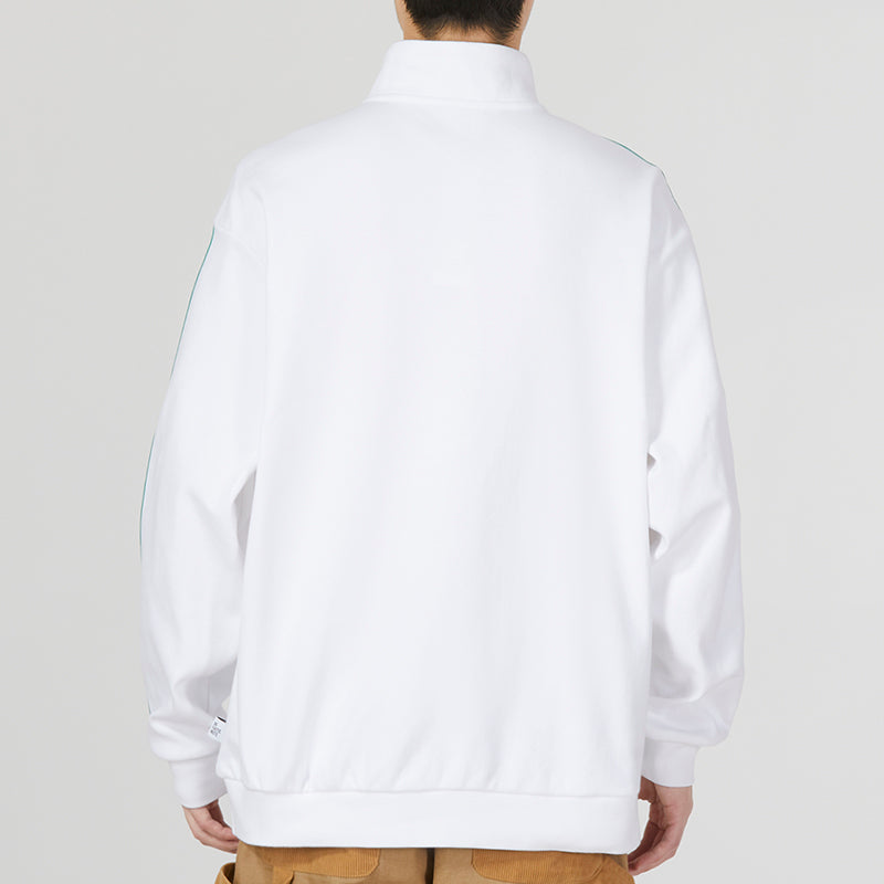adidas Half-Zip Top 'White Green' IK5432