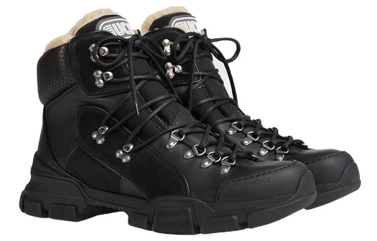 Gucci Flashtrek High-top With Wool 'Black' 548714-D6060-1088