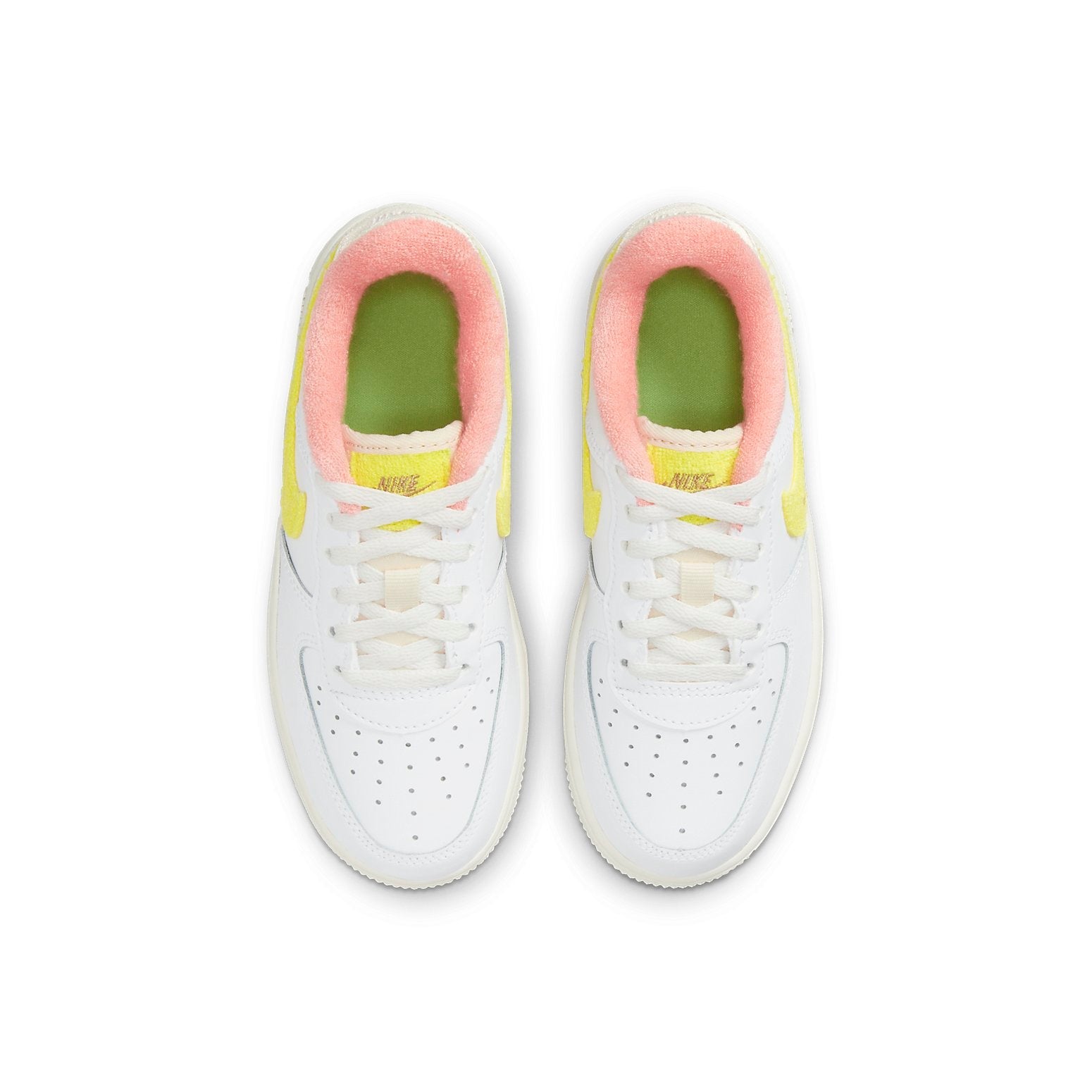 (PS) Nike Force 1 LV8 'White Yellow Strike' DV2199-100