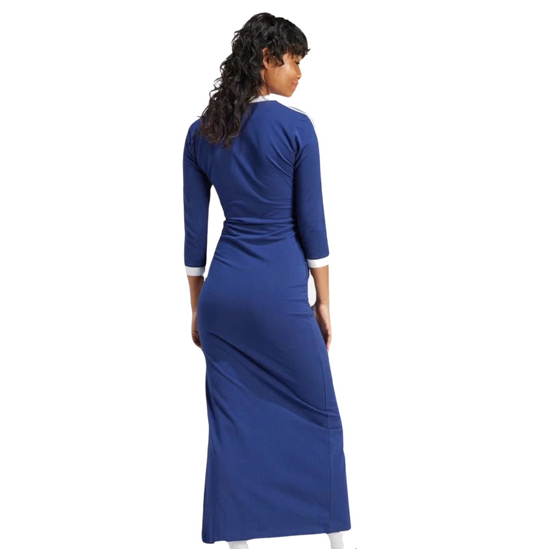 (WMNS) adidas originals adicolor colro Claic 3-Maxi Srtipe Dress Asia Sizing 'Blue' IP2987