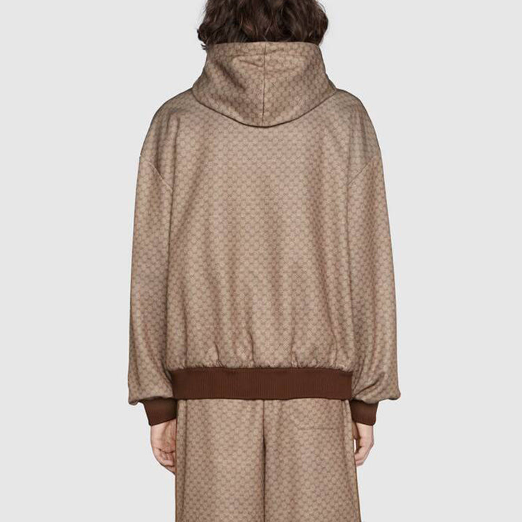 Men's Gucci FW21 Micro Mark Knit Hood Brown 655153-XJDFB-2100