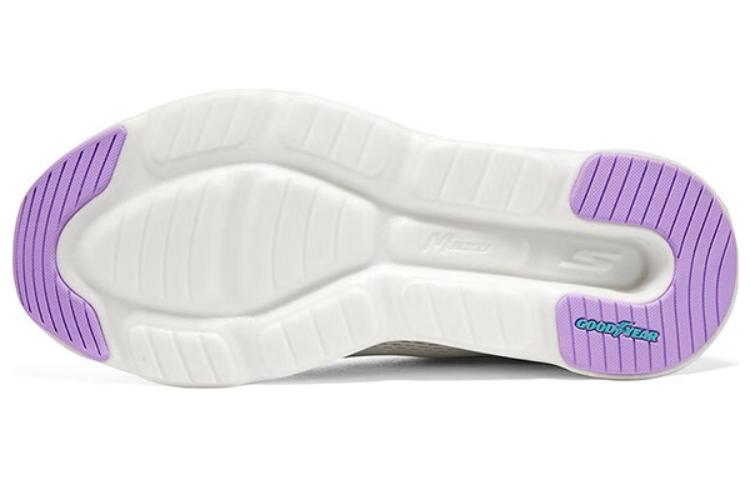 (WMNS) Skechers GO RUN Swirl Tech 'White Blue' 129496-WBL