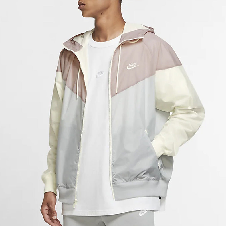 Nike Sportswear Windrunner Casual Sport Wind-Proof Hoodie Jacket Men s Grey AR2191-077
