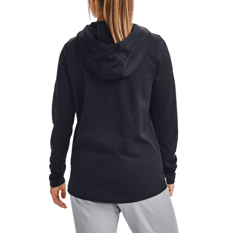 (WMNS) Under Armour Logo Fleece Hoodie Black 1360295-001