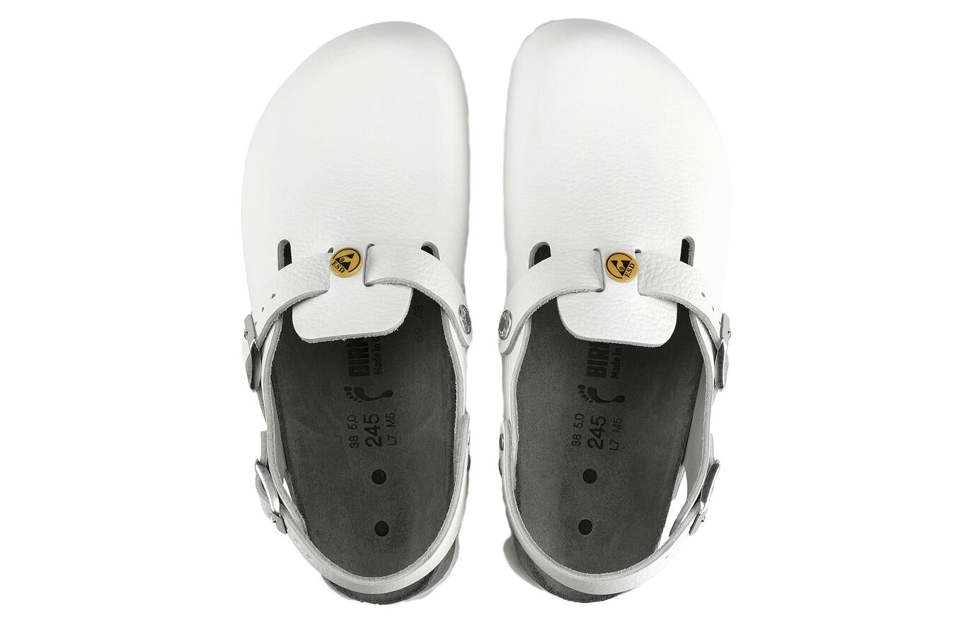 Birkenstock Tokio ESD Natural Leather Sandals 'White' 0061418