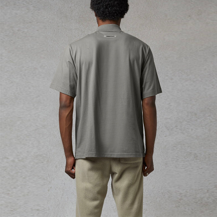 Fear of God Essentials SS20 Polo Shirt 'Cement' FOG-SS20-129