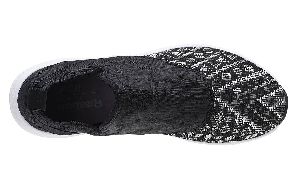 (WMNS) Reebok Furylite Slip On Gt Running Shoes Black/White BD4460