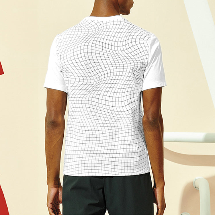 FILA ATHLETICS Professional Sports Running Gym Short Sleeve White A11M011129F-PT