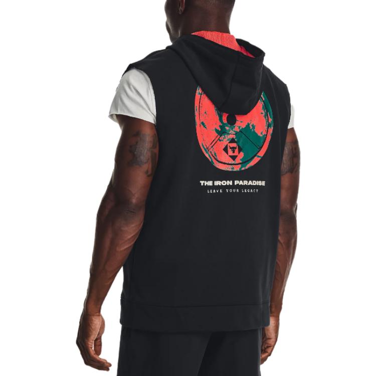 Under Armour Project Rock Sleeveless Hoodie 'Black Multi' 1377434-001