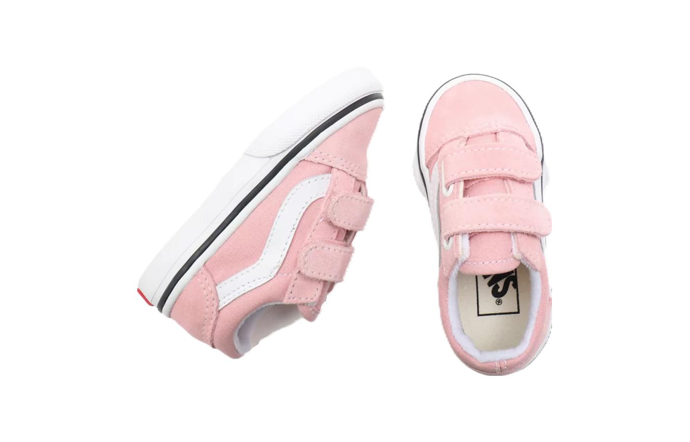 (TD) Vans Old Skool Velcro 'Powder Pink' VN000D3Y9AL