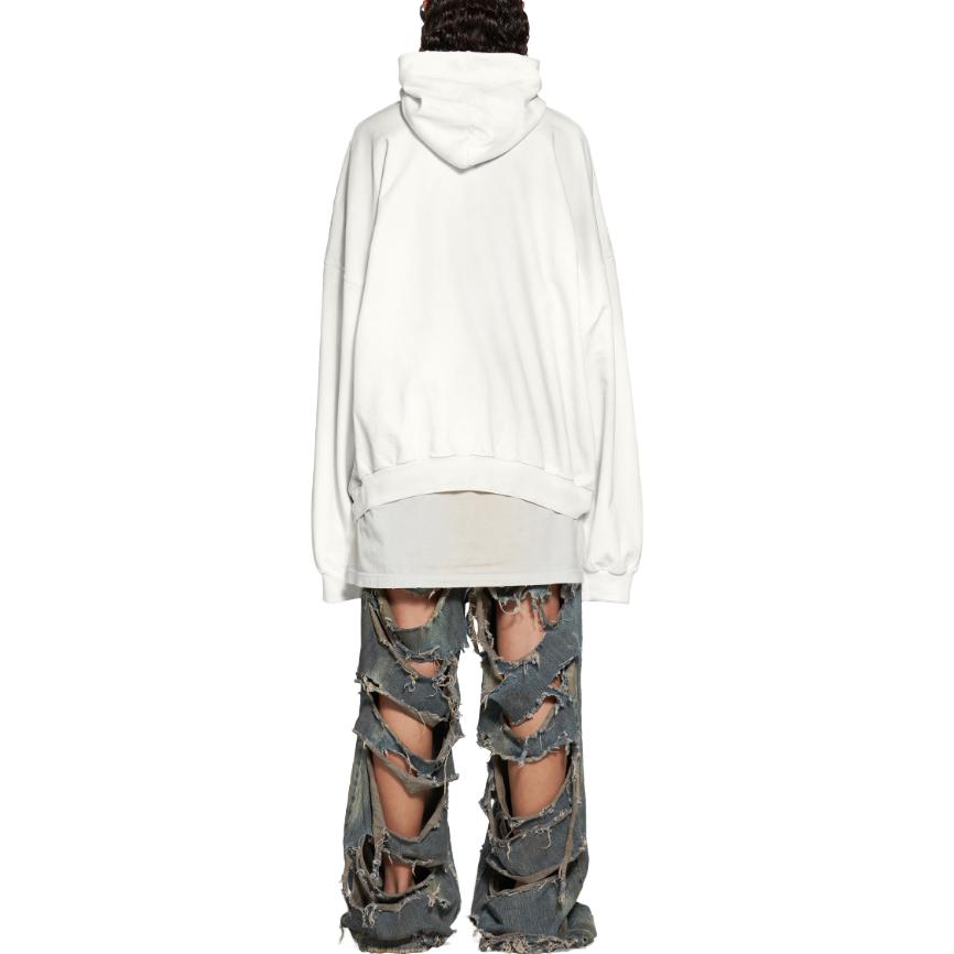Balenciaga DIY College Hoodie 'White' 744463TOVK29012