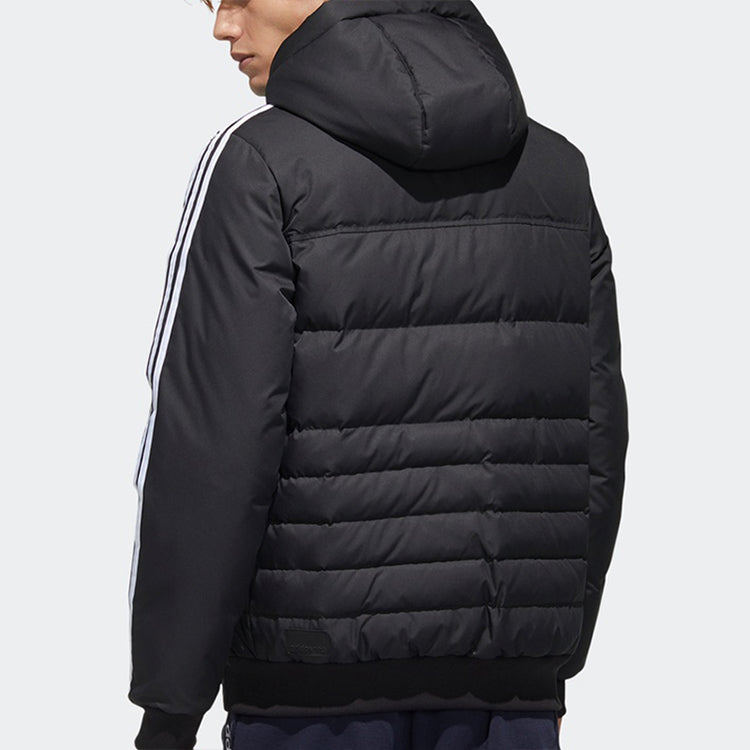 adidas neo Sprt Dwn Puff Hooded Down Jacket Men Black GJ8821