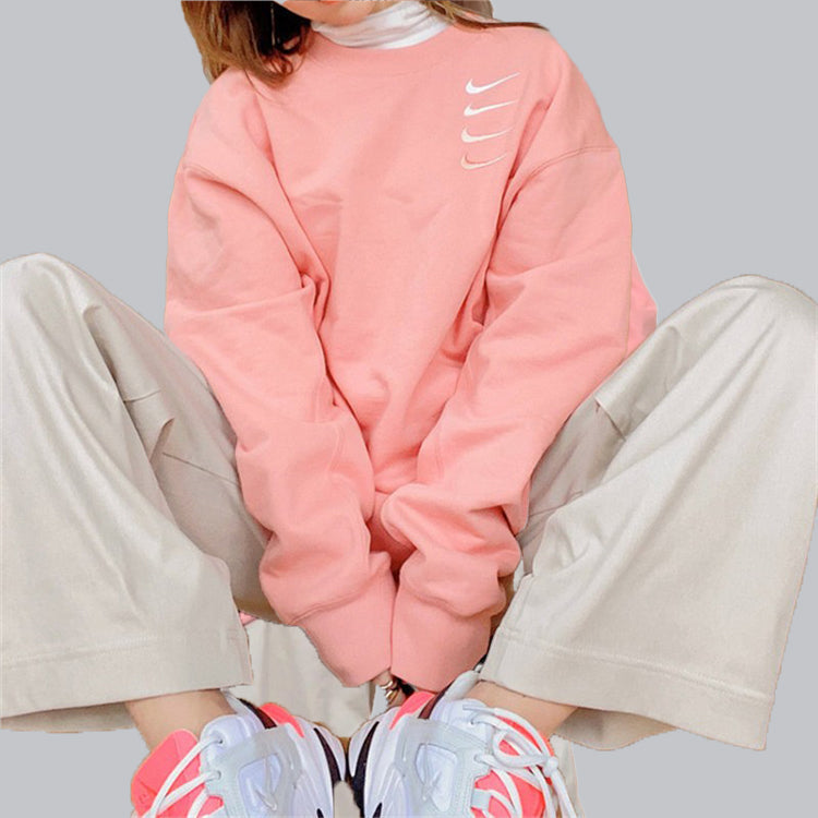 Nike Swoosh Gradient Pullover Round Neck Pink DA3193-618