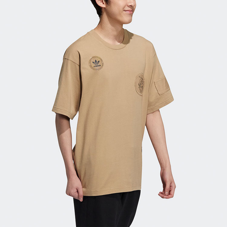 adidas originals Pattern Logo Round Neck Short Sleeve HA1494