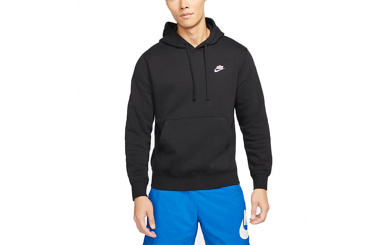 Men's Nike Sportswear Keep It Clean Casual Sports Pullover Fleece Lined Black DM2200-010