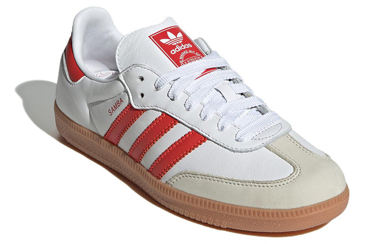 (WMNS) adidas Samba OG 'White Solar Red Gum' IF6513