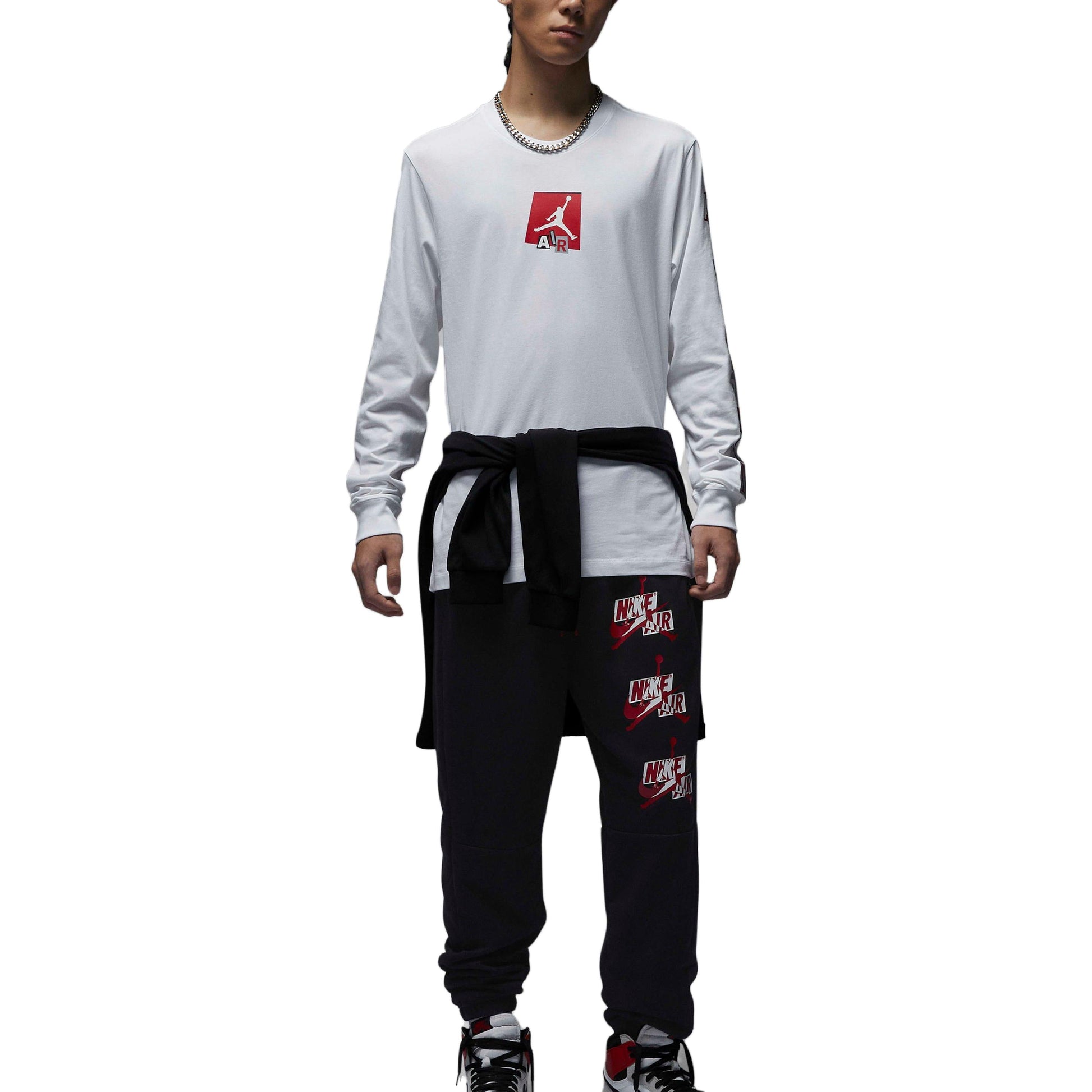 Air Jordan Brand Graphic Long-Sleeve T-Shirt 'White' FD7018-100