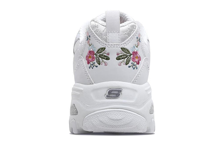 (WMNS) Skechers D'lites 1.0 GS White 11977-WHT