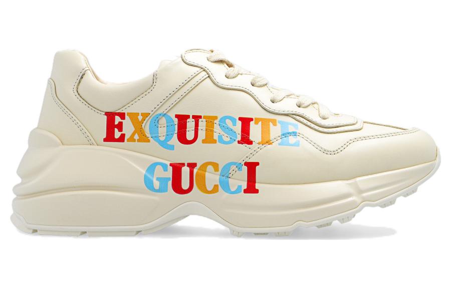 (WMNS) Gucci Rhyton Exquisite Shoes 'Beige' 720954-DRW00-9522