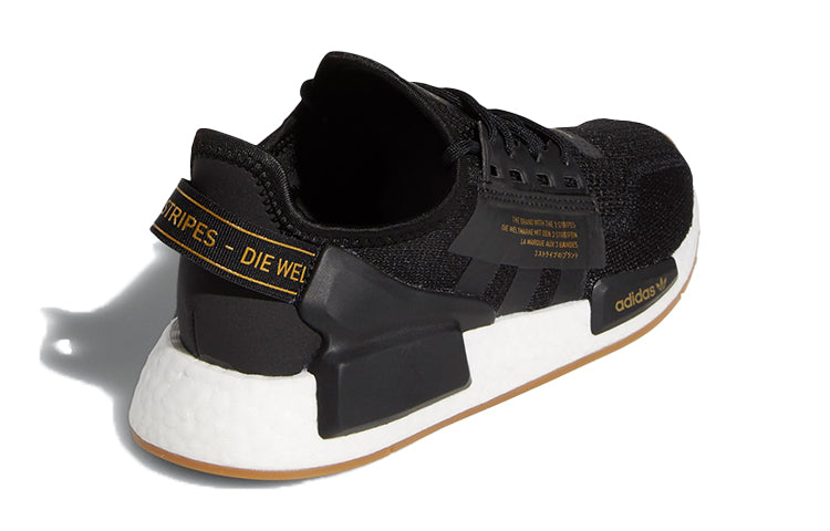 (GS) adidas originals NMD_R1 V2 J 'Black White' FZ2134