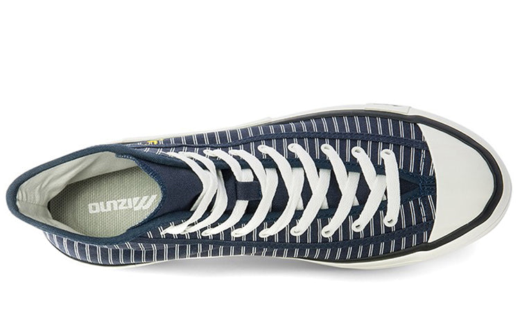 Mizuno Courts High Top Canvas 'Navy Stripes' D1GH220702