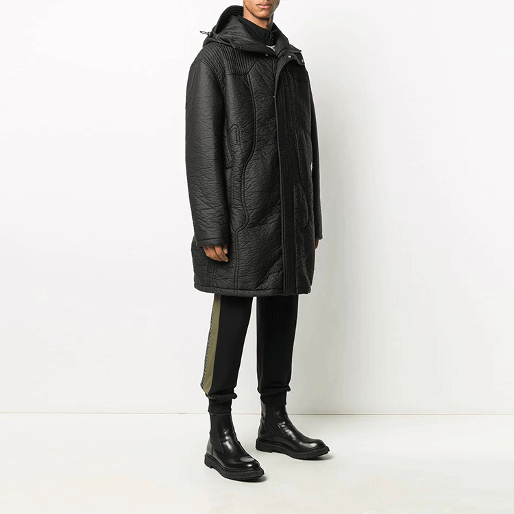 A-COLD-WALL* Crinkle Puffer With Storm Hoody Jacket 'Black' ACWMO032B-BLACK