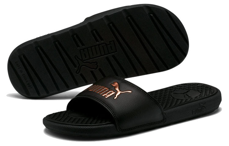 (WMNS) PUMA Cool Cat Slide 'Black Rose Gold' 371013-05