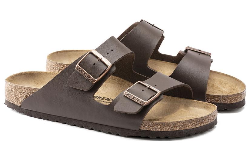 Birkenstock Arizona Birko Flor Narrow Fit 'Dark Brown' 0051703