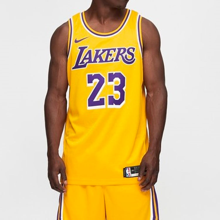 Nike LeBron James Icon Edition Swingman Los Angeles Lakers Yellow AA7099-741