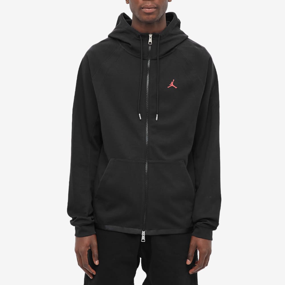 Air Jordan Solid Color Drawstring Hooded Jacket Men's Black DJ0886-010