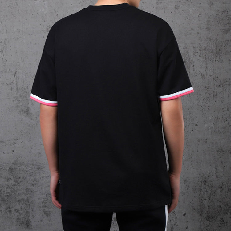 PUMA Casual Sports Breathable Round Neck Knit Short Sleeve Black 584155-01
