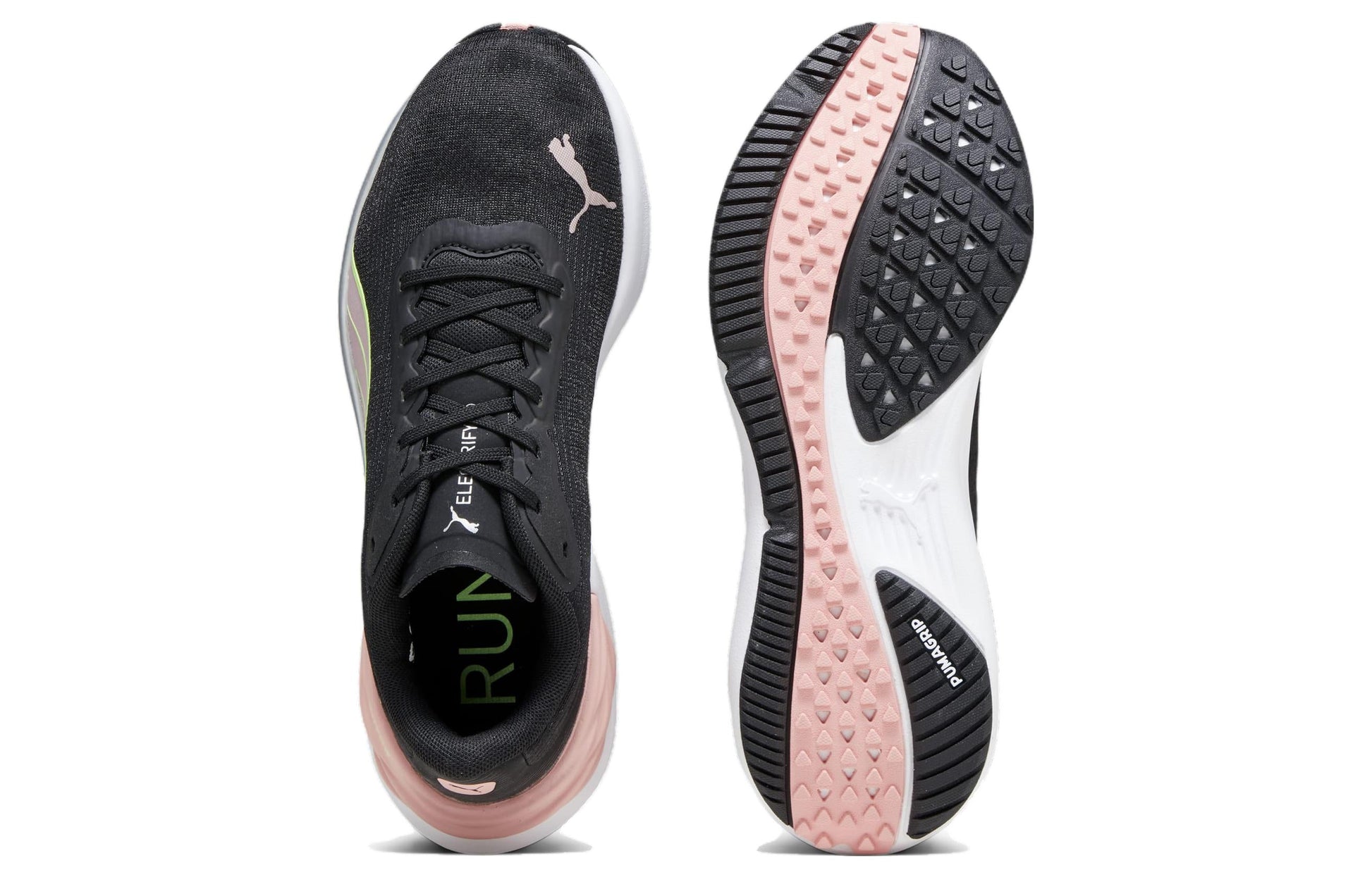 (WMNS) PUMA Electrify Nitro 3 'Black Peach Green' 378456-03