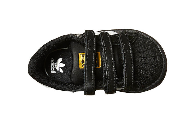 (TD) adidas Superstar Foundation CF Infant 'Black White' B23638