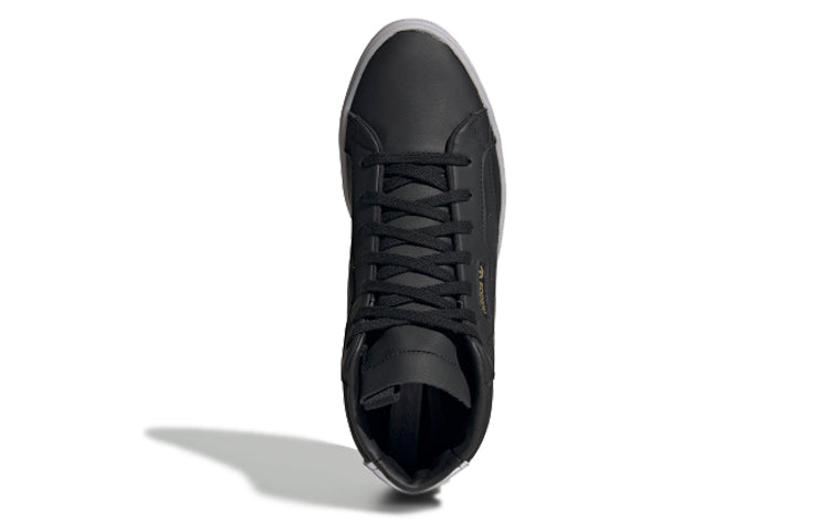 (WMNS) adidas originals Sleek Mid Black FW5414