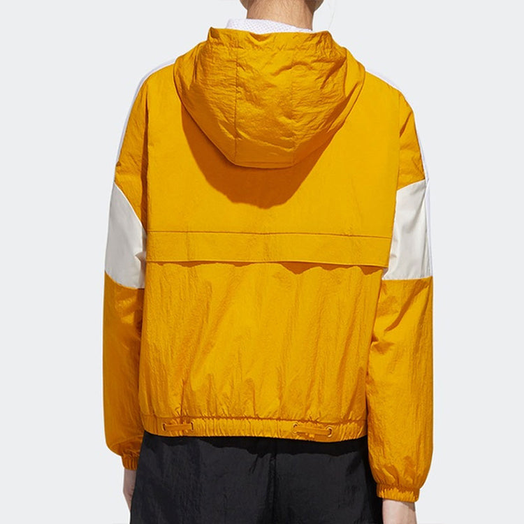 (WMNS) adidas Urban Anorak Casual Sports Half Zipper Jacket Gold Color GM1470