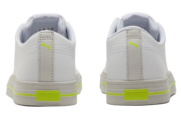 PUMA Ever Low Top Casual Skate Shoes White Yellow Unisex 'White Yellow Gray' 383029-04