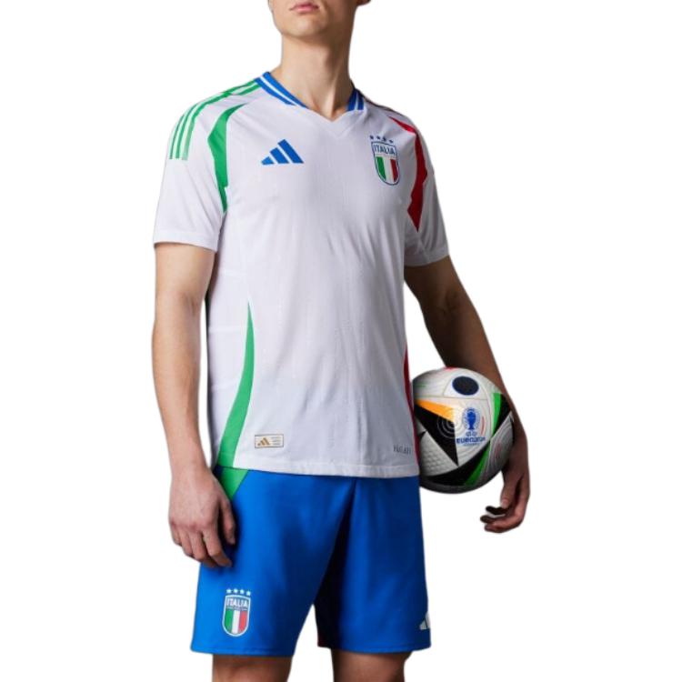 adidas Italy 24 Authentic Away Jersey Asia Sizing 'White' IN0659